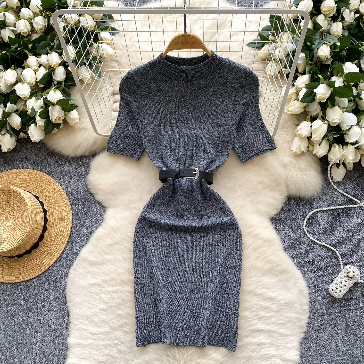Wrap Dress Work - New Chic Fashion Belt Wrap Hips