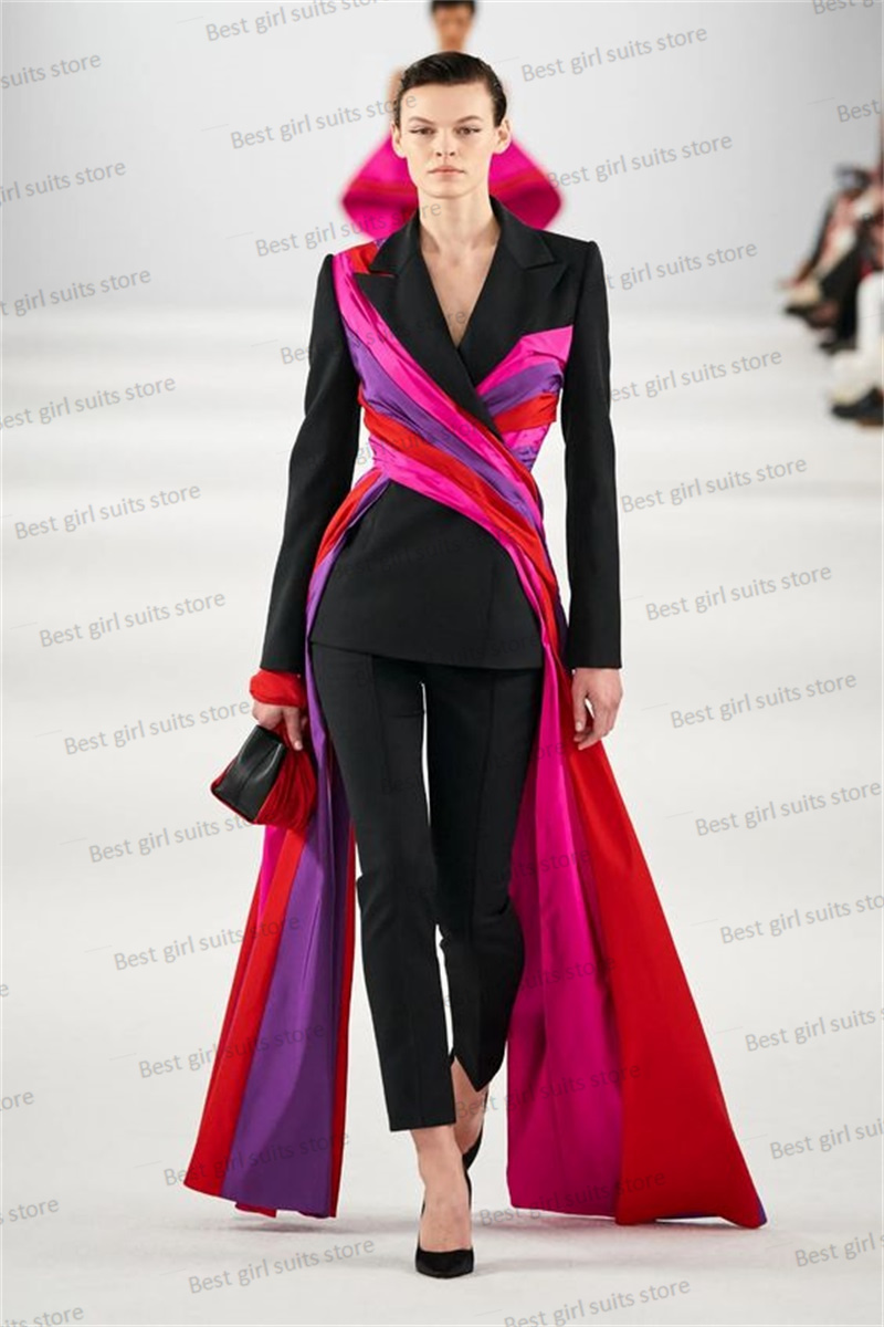 Women Formal Wear Blazer Set - Catwalk Women Suit Set Blazer+Pants 2