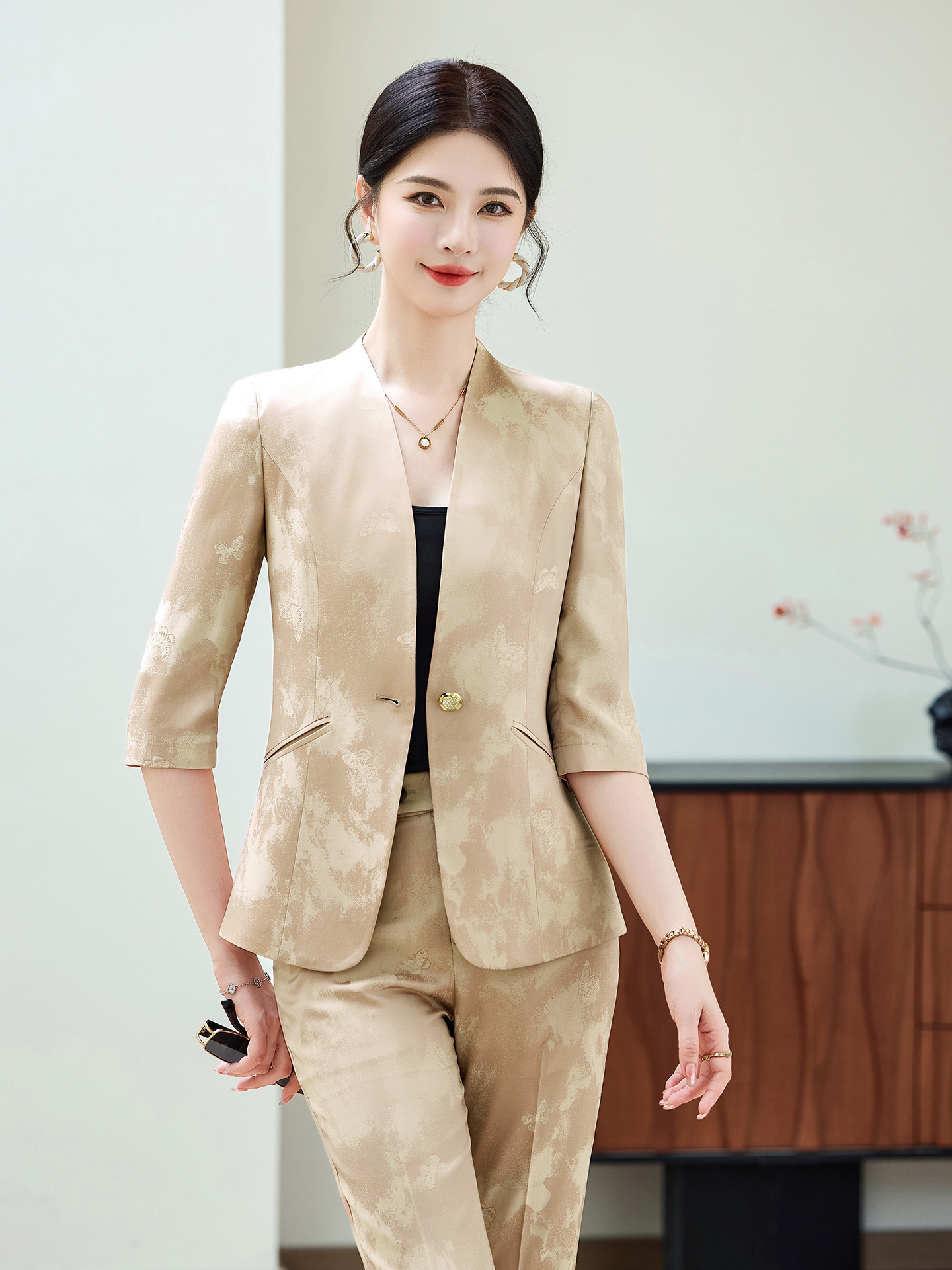 Fashion Office Ladies Blazer a - Women Formal Wear Blazer Set recension och pris