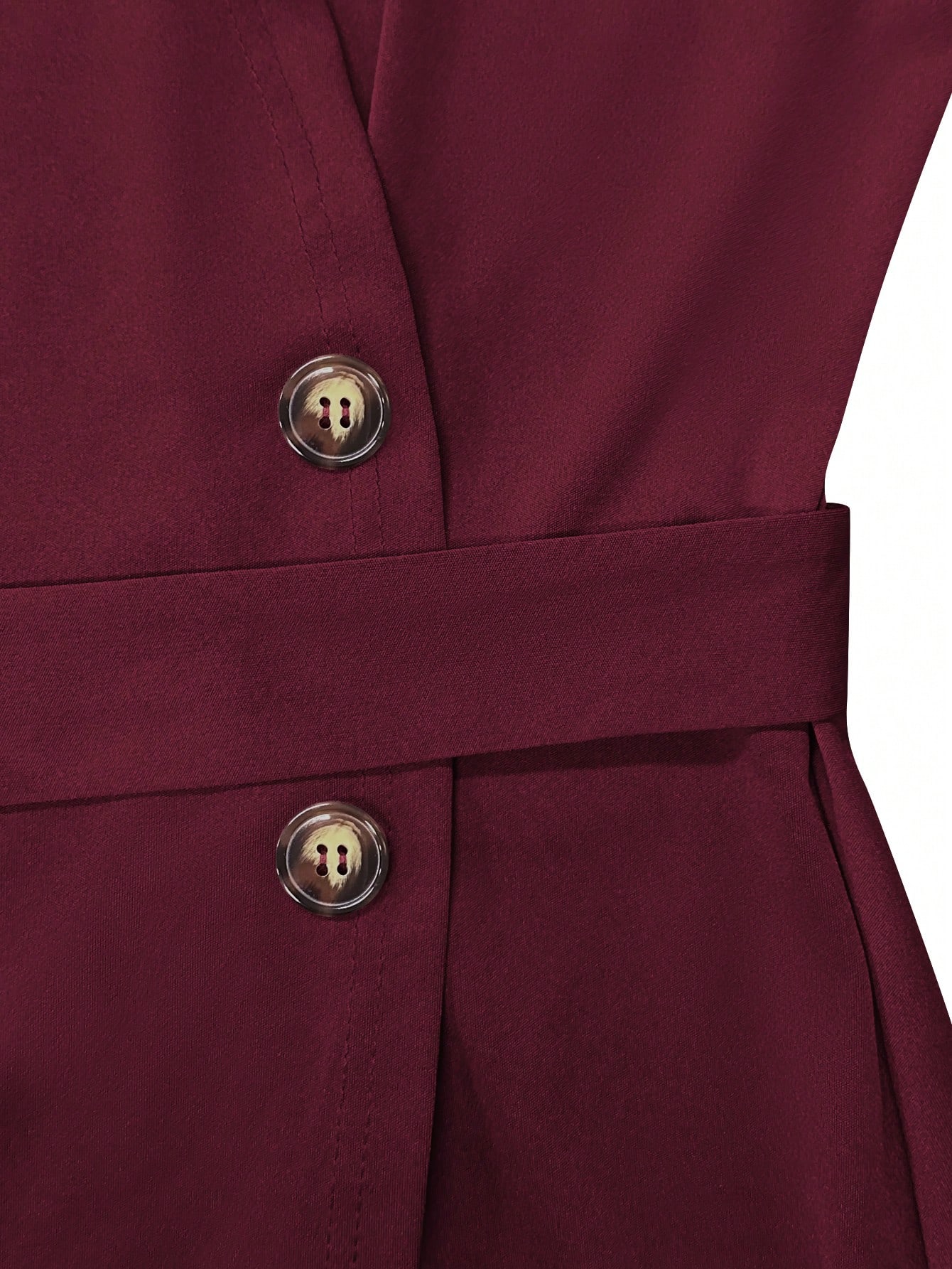 Women Burgundy Wrap Midi Dress - Wrap Dress Work recension och pris