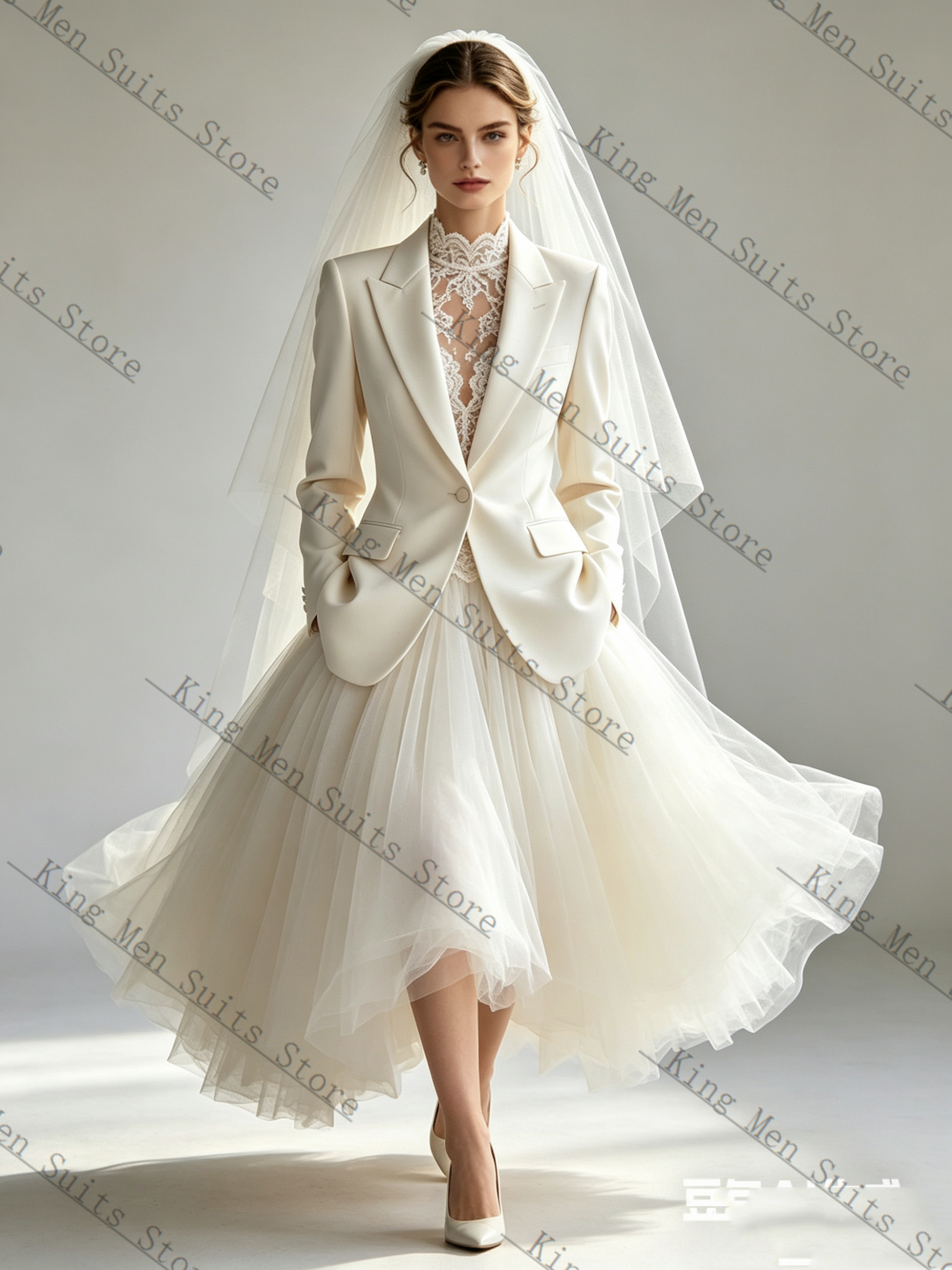 White Spring Women Suit Skirt  - Women Formal Wear With Skirt recension och pris