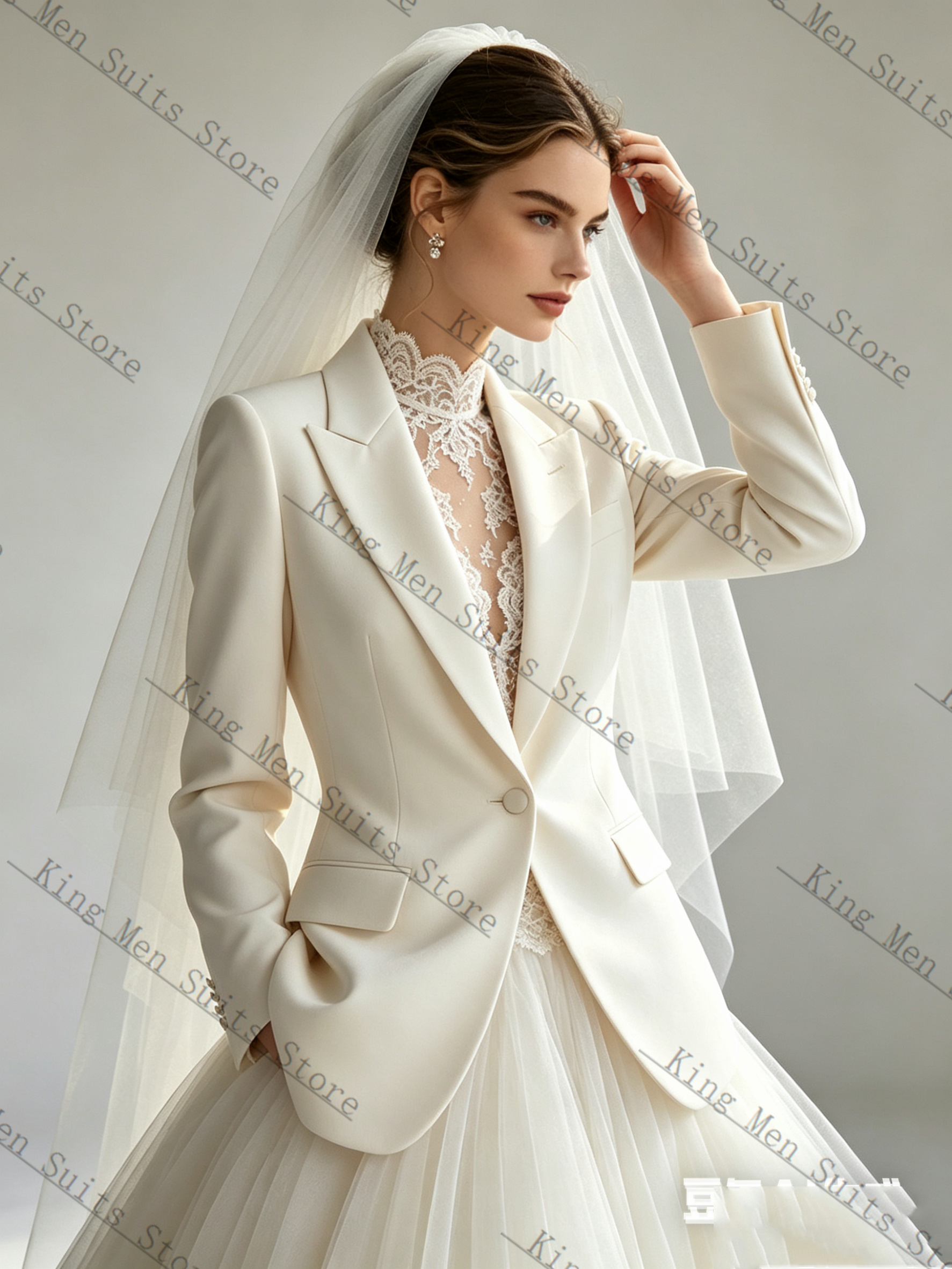 White Spring Women Suit Skirt  - Women Formal Wear With Skirt recension och pris