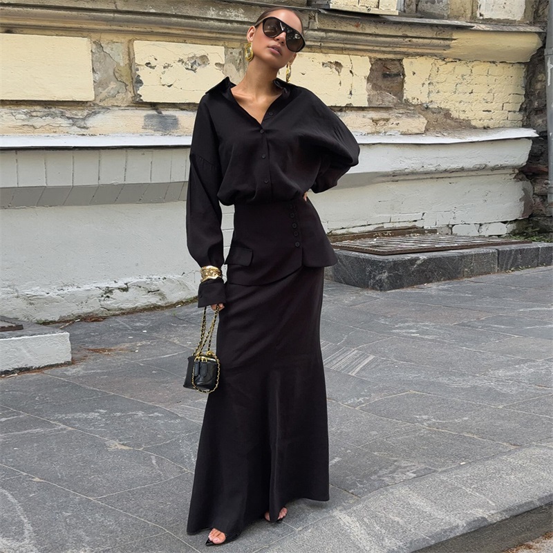 Autumn Pink Black Women Suit S - Women Formal Wear With Skirt recension och pris