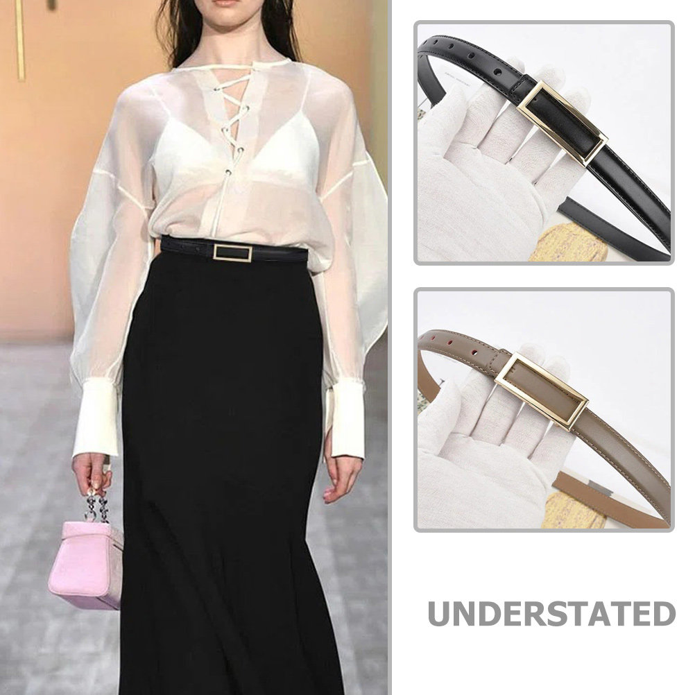 2Pcs Summer PU Thin Waist Belt - Women Formal Wear With Jeans recension och pris
