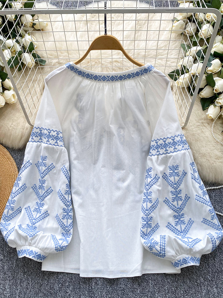 Women Blouse Embroidery Autumn - Women'S Formal Wear Blouse recension och pris