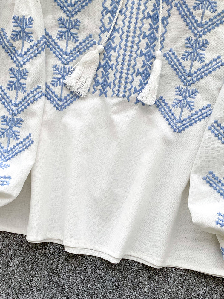 Women Blouse Embroidery Autumn - Women'S Formal Wear Blouse recension och pris