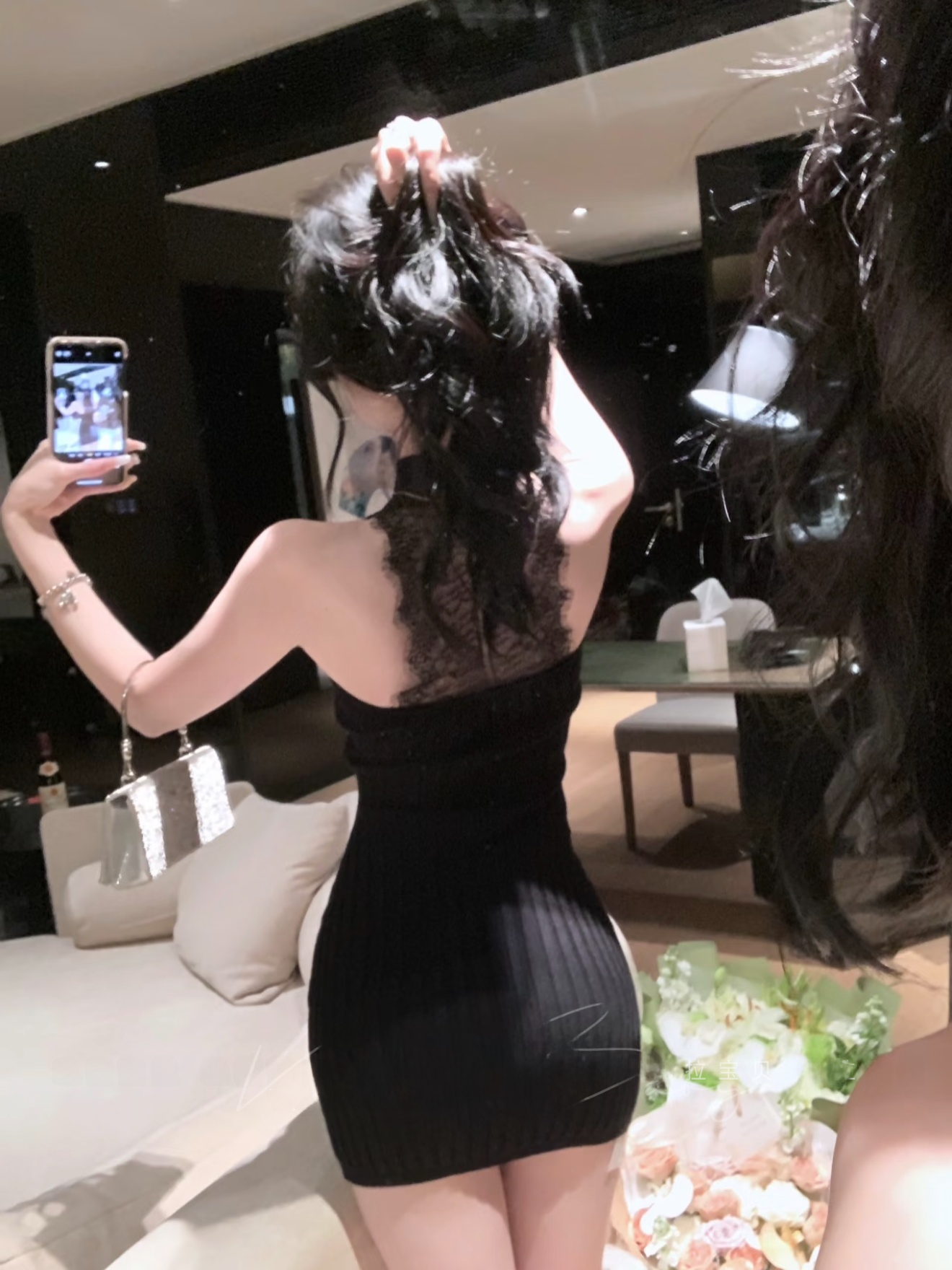 French Style Knitted Sexy Neck - Women Formal Wear With Skirt recension och pris