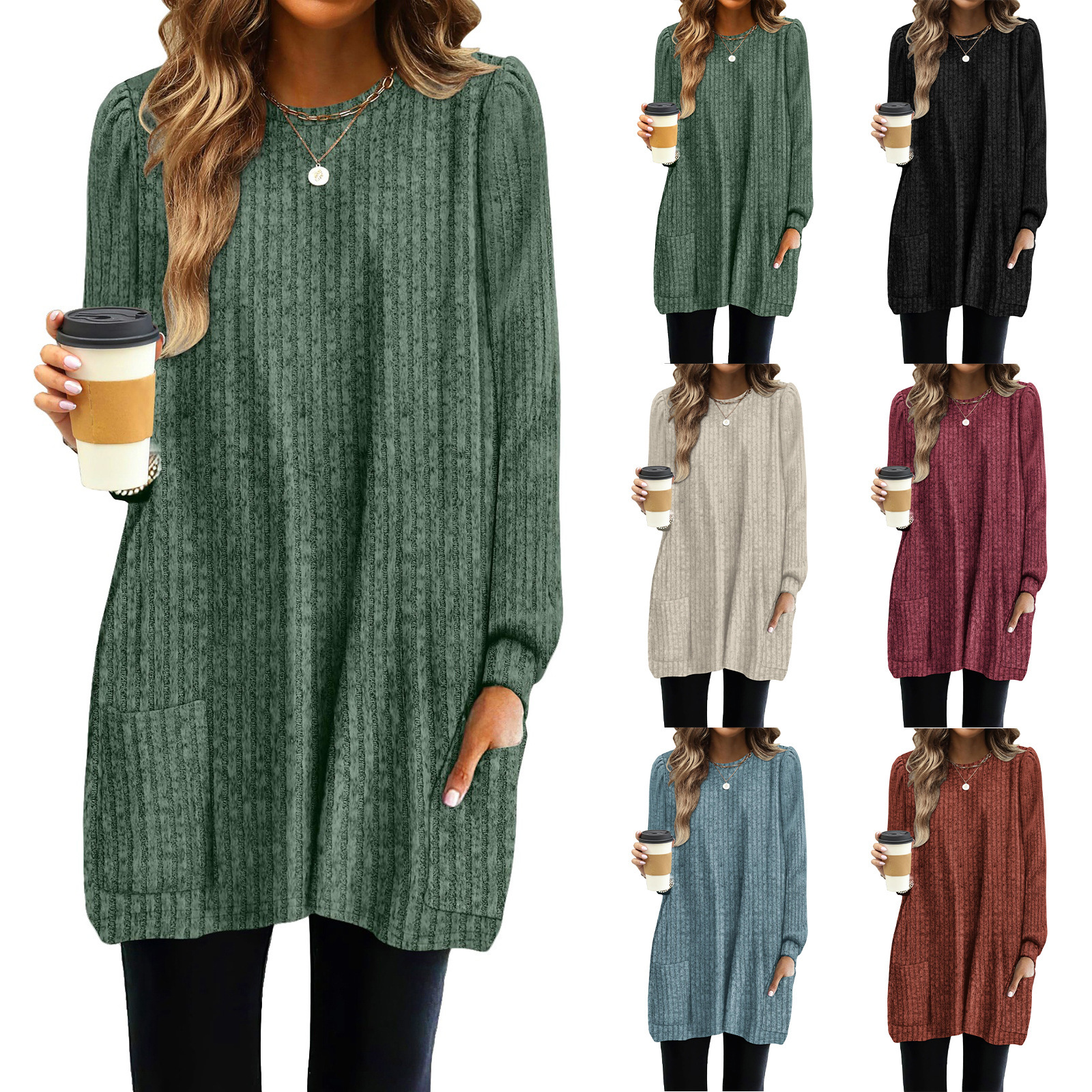 New Spring Women Long Shirts P - Women'S Formal Wear Blouse recension och pris