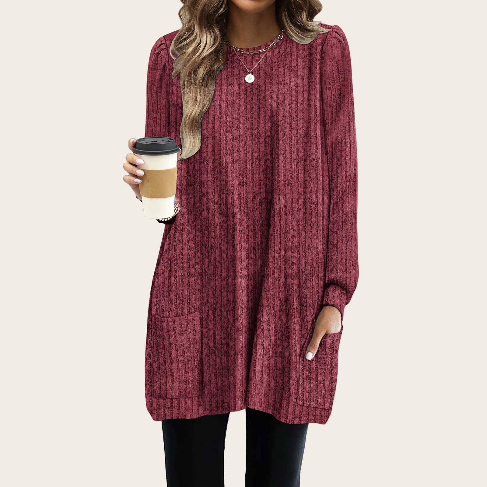 New Spring Women Long Shirts P - Women'S Formal Wear Blouse recension och pris