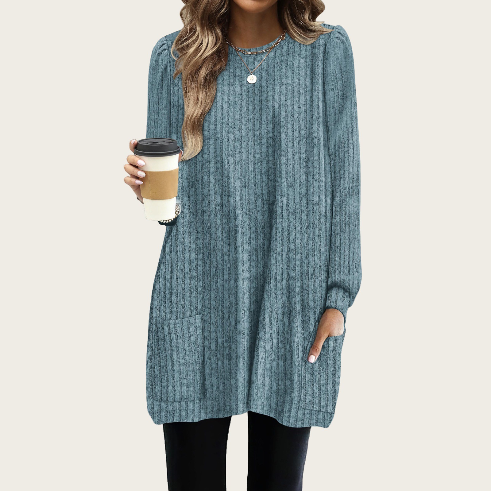 New Spring Women Long Shirts P - Women'S Formal Wear Blouse recension och pris