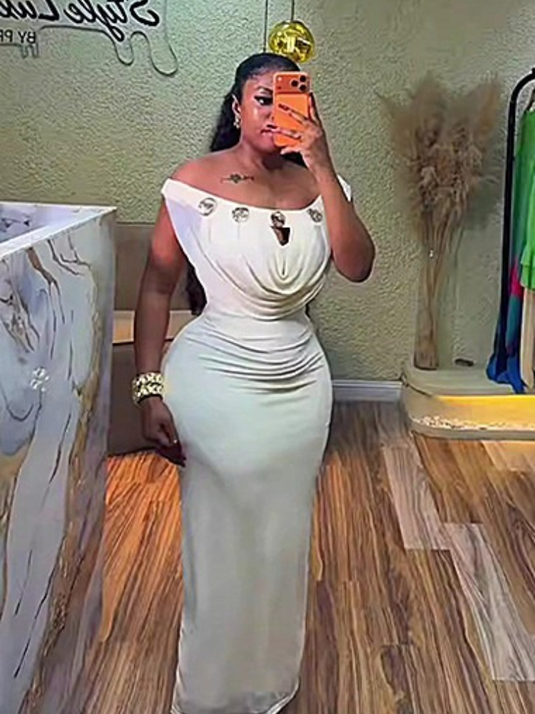 Long Dress Women Off Shoulder  - Wrap Dress Work recension och pris
