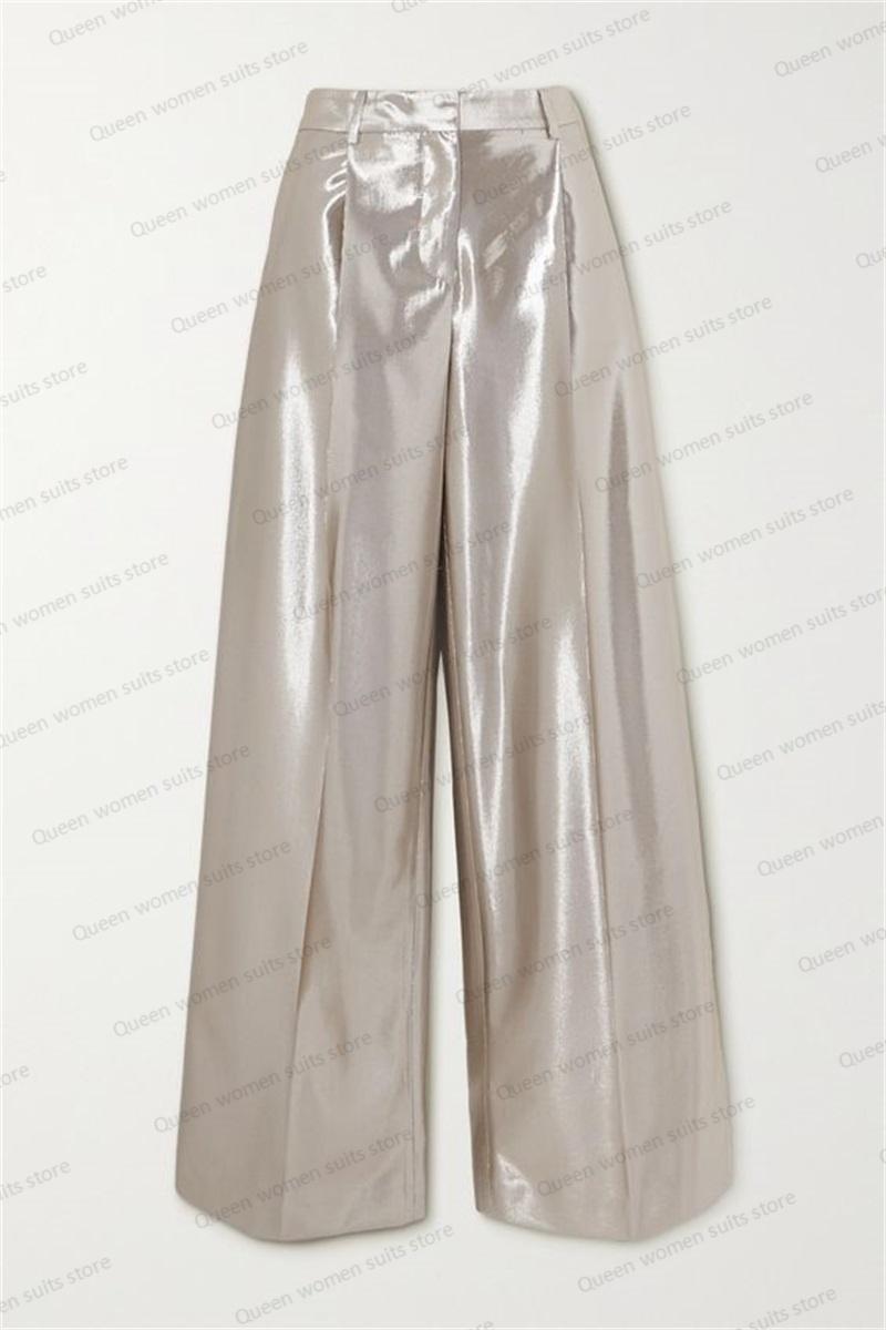 Shiny Satin Wedding Women Suit - Women Formal Wear Blazer Set recension och pris