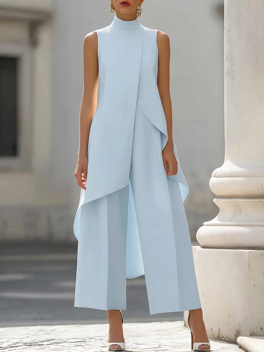 Sleeveless High Neck Asymmetri - Women'S Elegant Formal Wear recension och pris