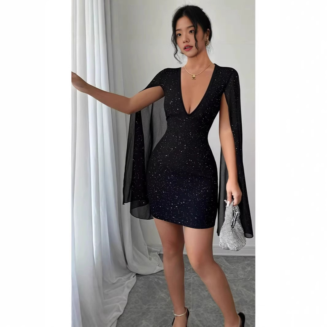 V Neck Bodycon Midi Dress Eleg - Women'S Elegant Formal Wear recension och pris