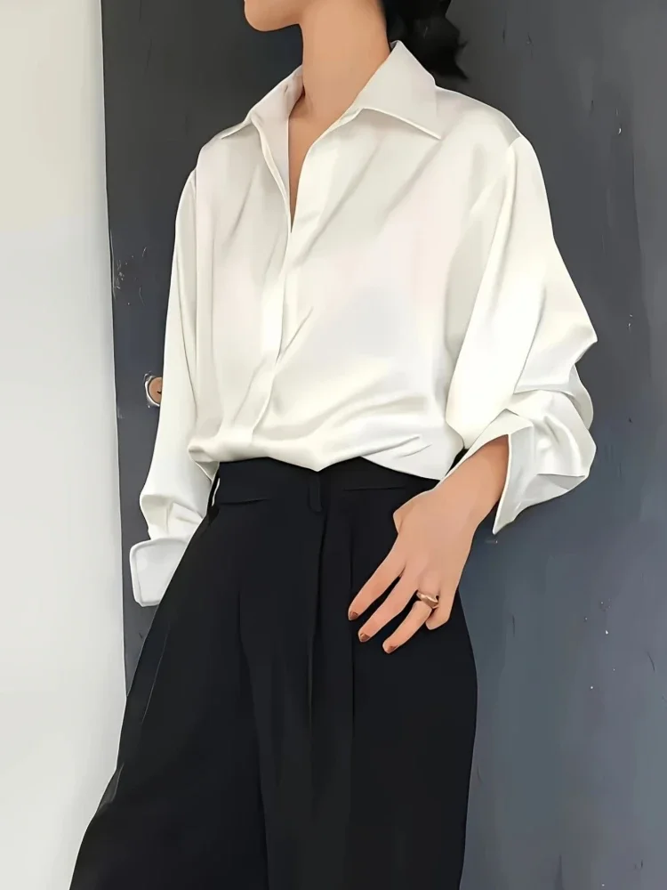 Plus Size Shirts 2025 Loose Ca - Women'S Formal Wear Blouse recension och pris