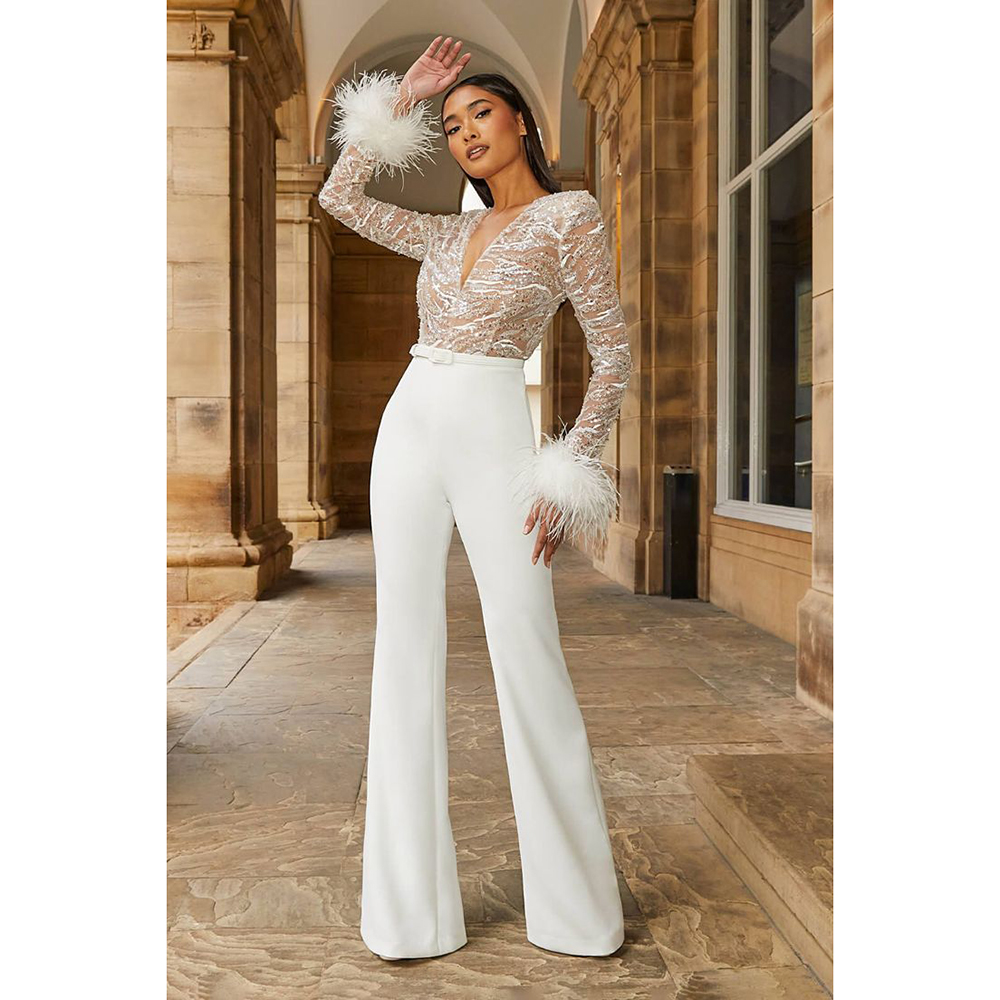 Chic Evening Dress Jumpsuits f - Women'S Formal Wear Jumpsuit recension och pris