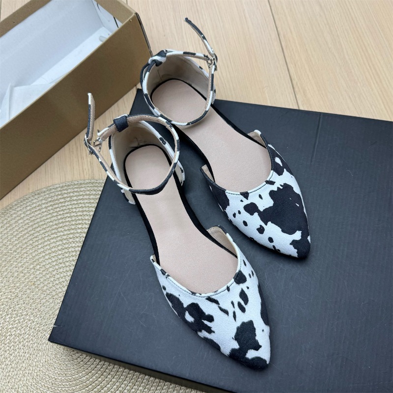 2026 Women's Cow Print Pointed - Wrap Dress Work recension och pris