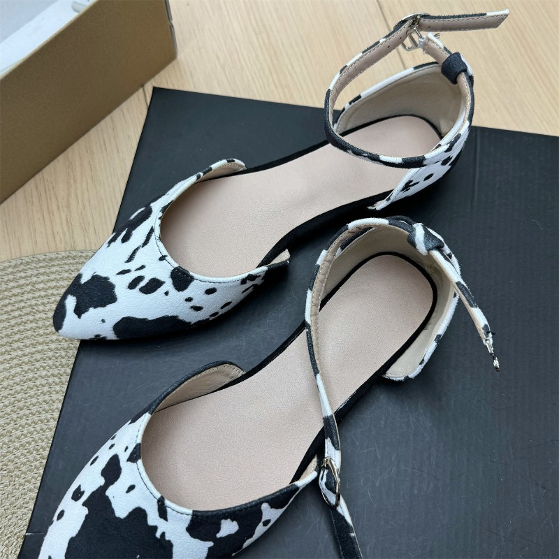 2026 Women's Cow Print Pointed - Wrap Dress Work recension och pris