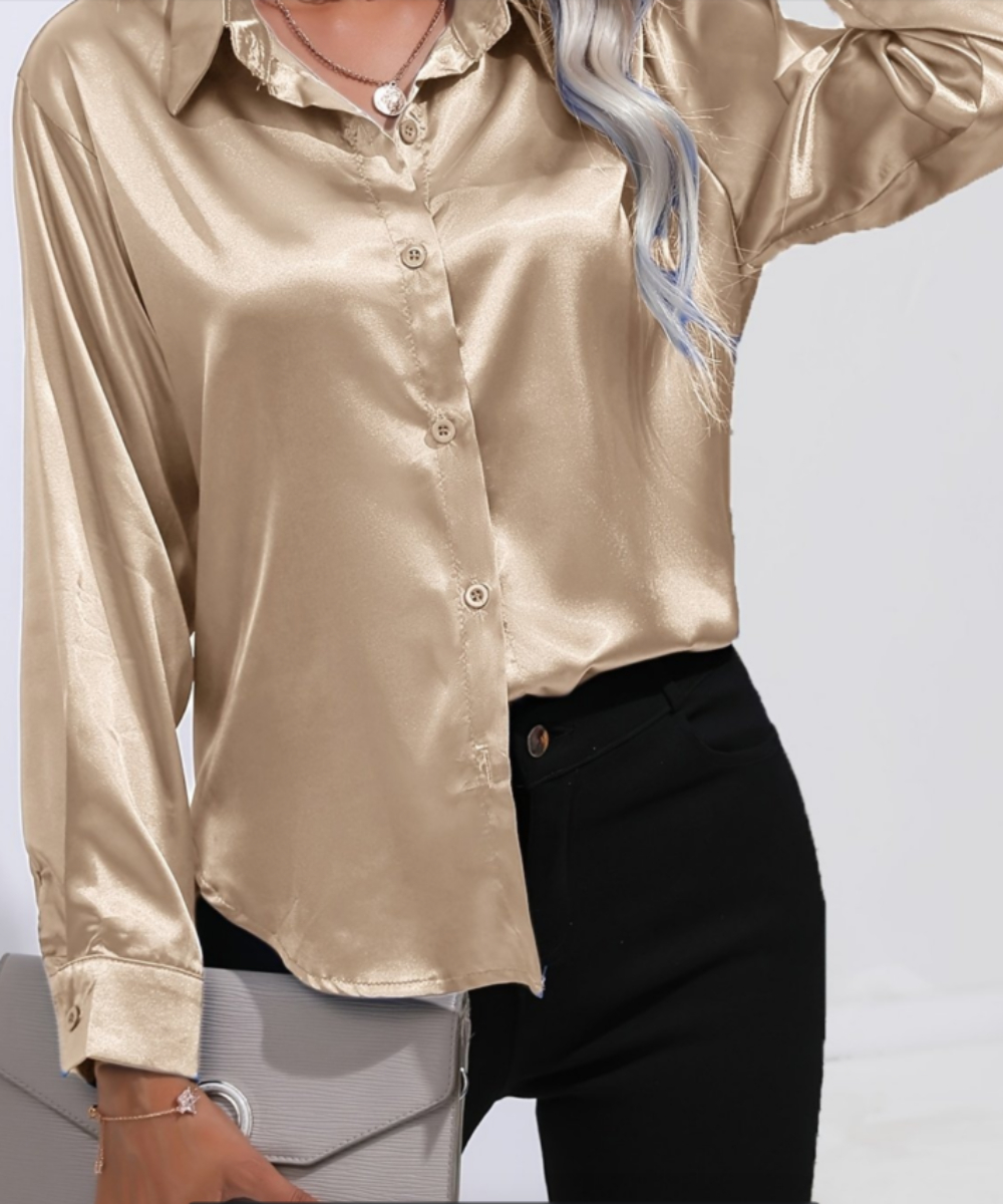 Plus Size Casual Women Silk Sh - Women'S Formal Wear Blouse recension och pris