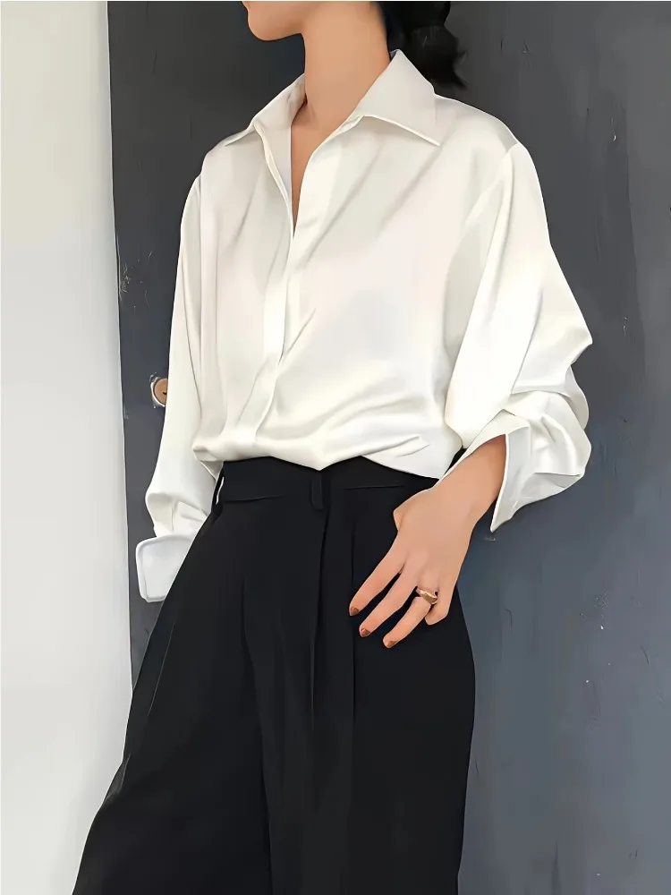 Plus Size Casual Women Silk Sh - Women'S Formal Wear Blouse recension och pris
