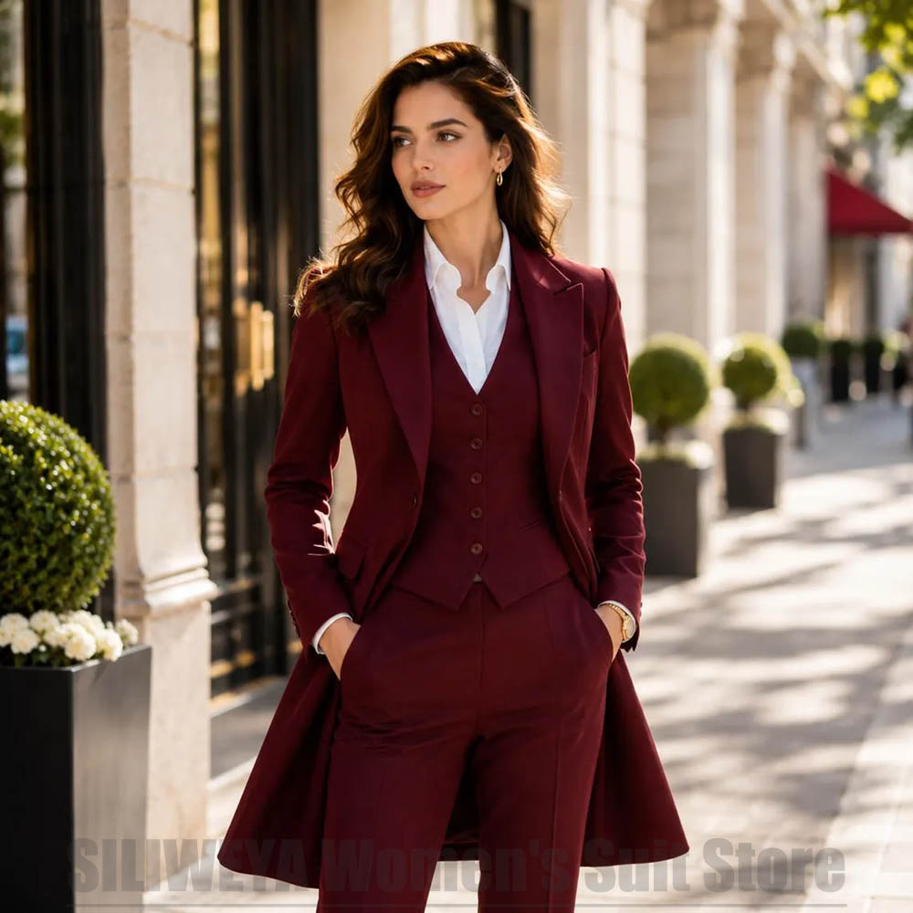 Fashion Women 3 Piece Suit Ele - Women Formal Wear Vest recension och pris