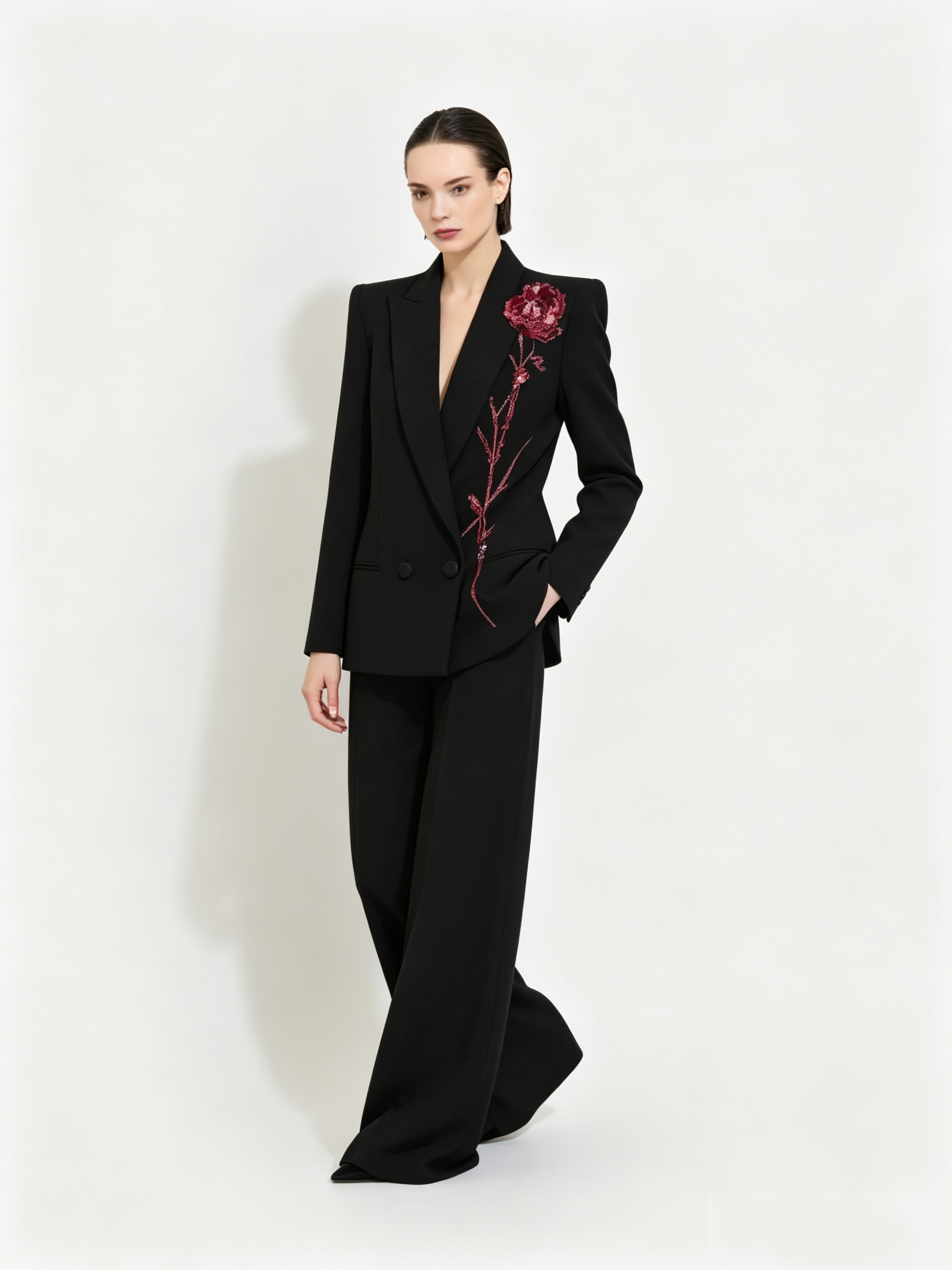 Black Women Suits Set 2 Piece  - Women Formal Wear Blazer Set recension och pris