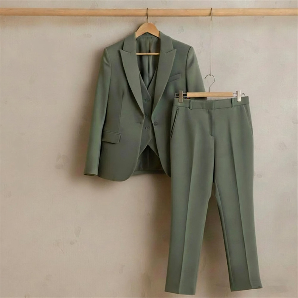New Sage Green Women's Suit 3  - Women Formal Wear Vest recension och pris