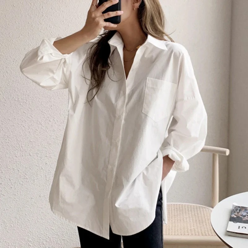 2026 Fashion New Cotton Long S - Women'S Formal Wear Blouse recension och pris