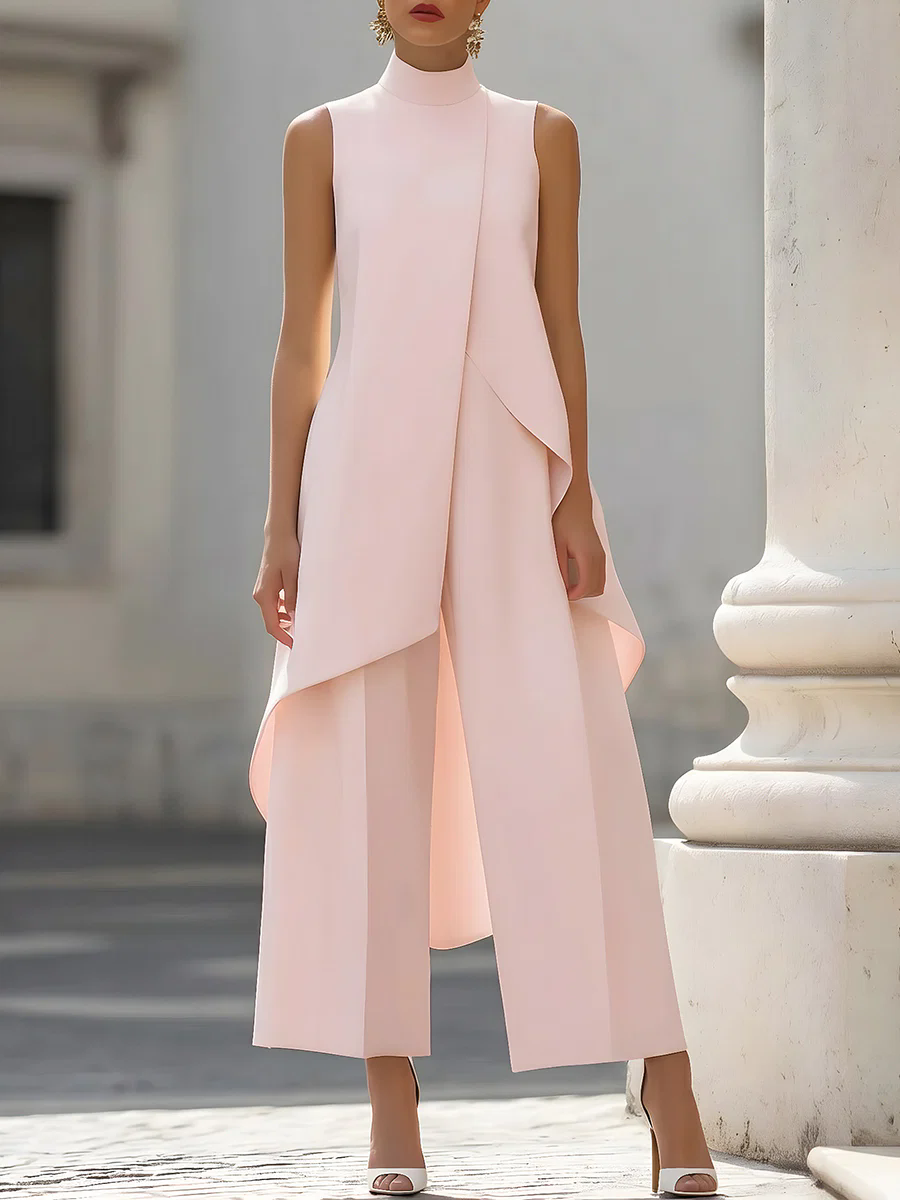 Sleeveless High Neck Jumpsuit  - Women'S Formal Wear Jumpsuit recension och pris