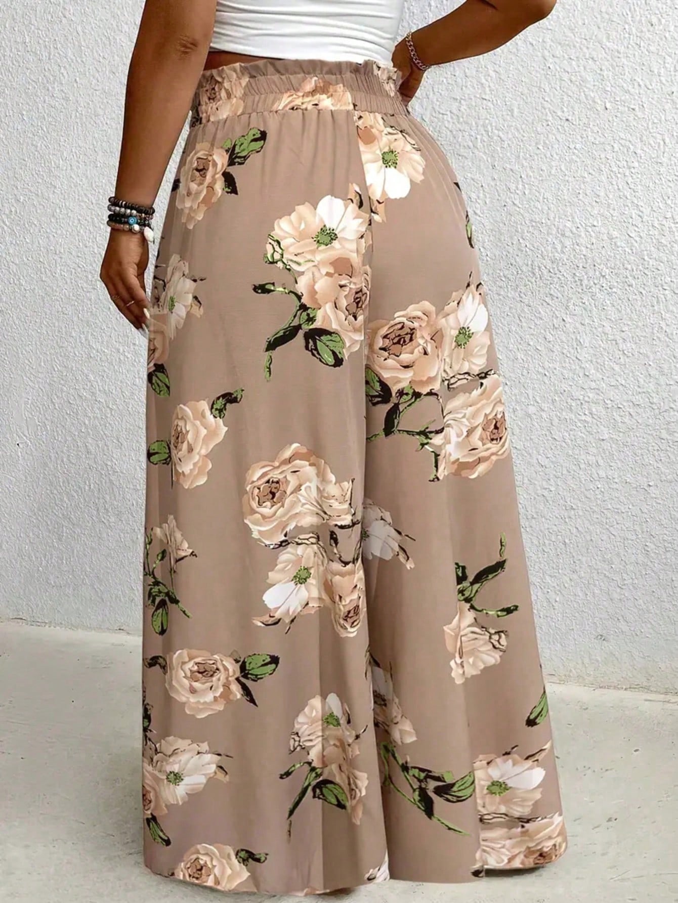 plus Size Printed Wide Leg Pan - Formal Wear For Women Xl recension och pris
