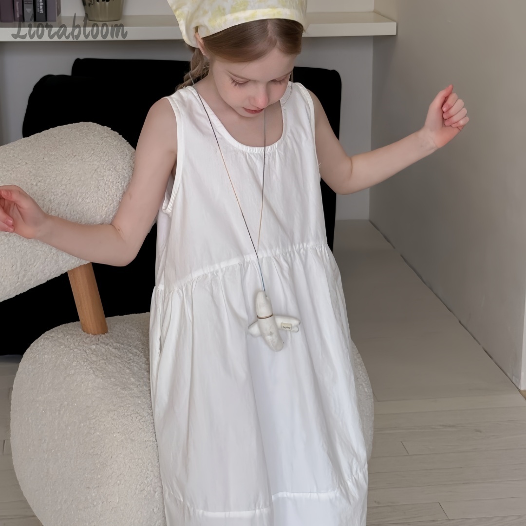 Girls' White Dress Simple Maxi - Women'S Formal Wear For Girls recension och pris