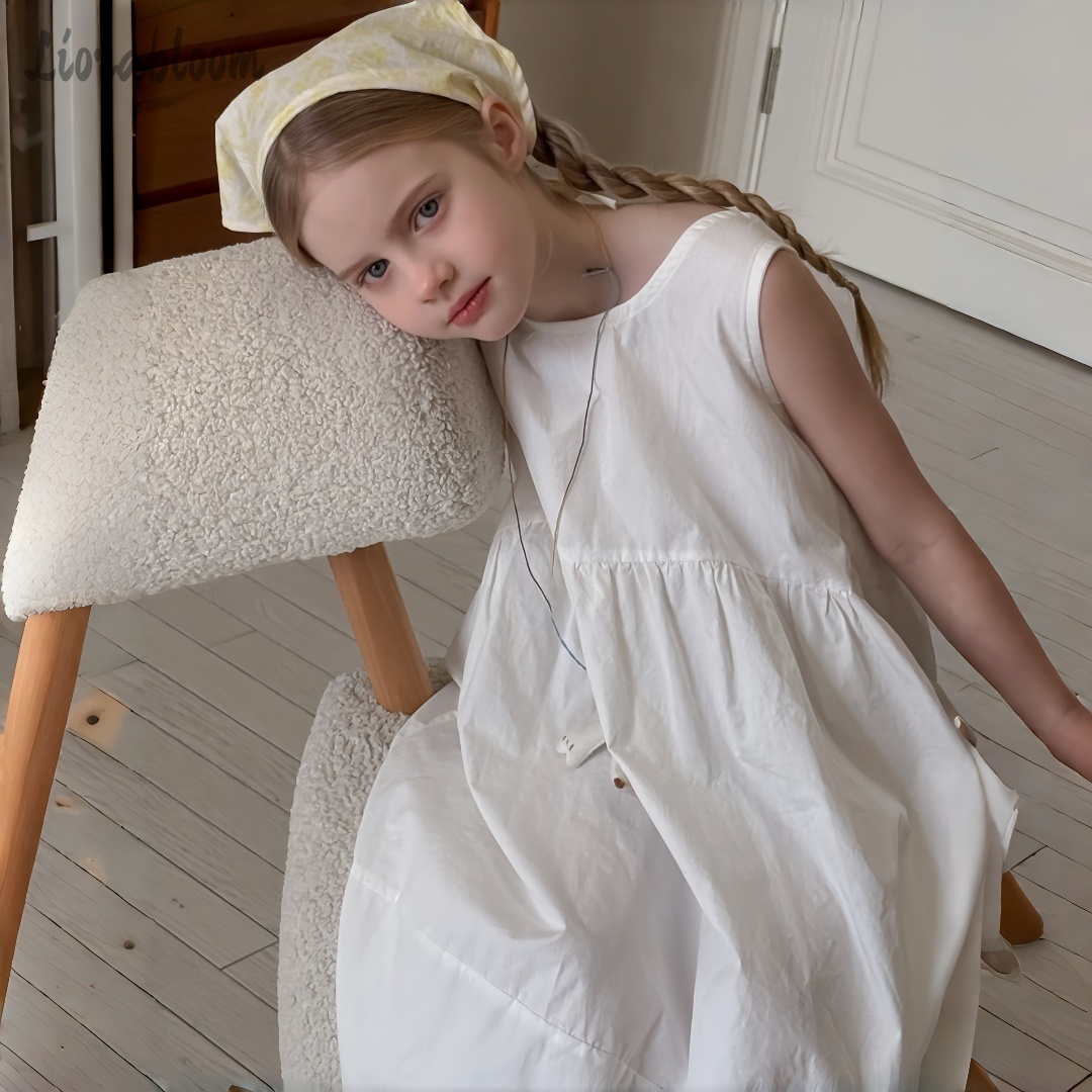 Girls' White Dress Simple Maxi - Women'S Formal Wear For Girls recension och pris