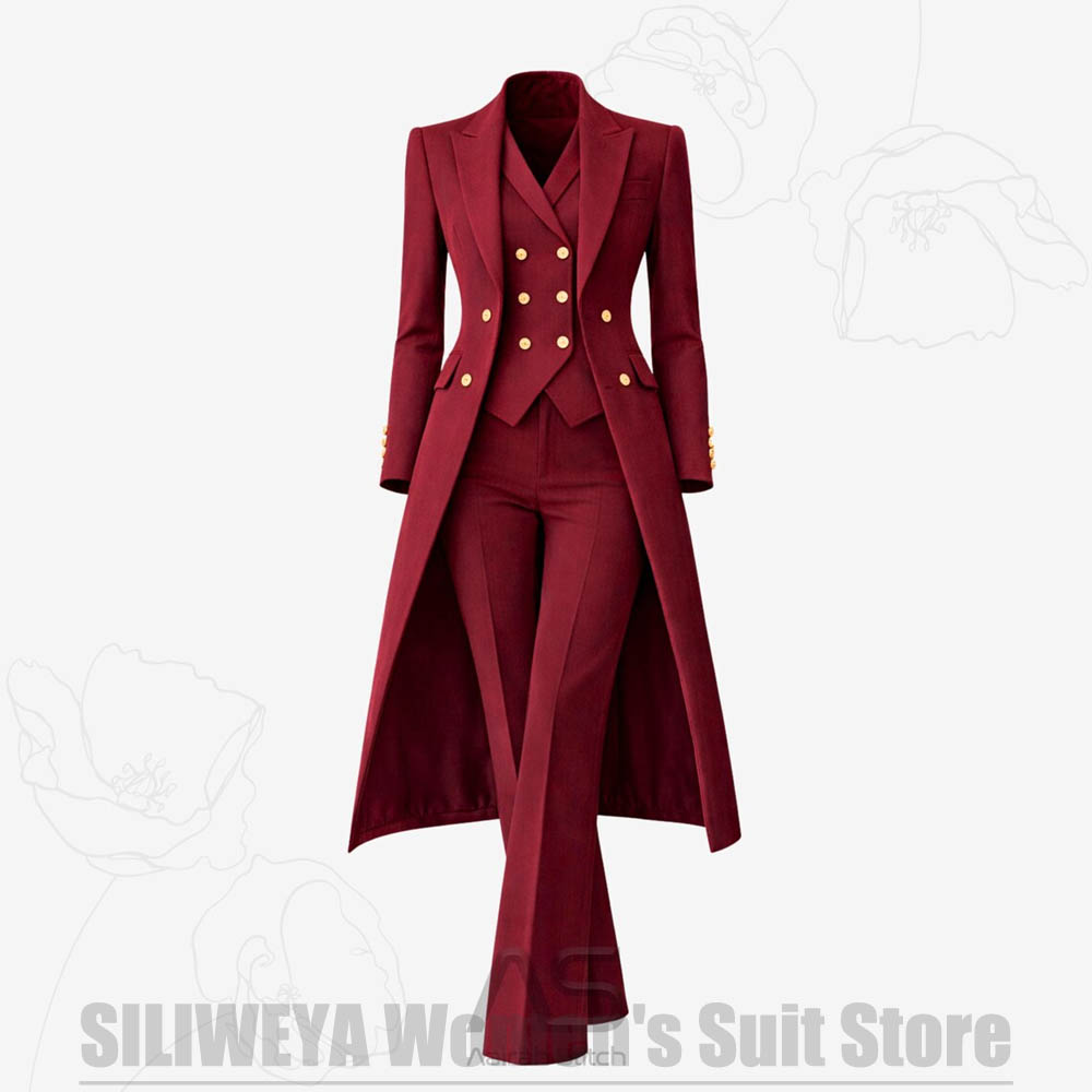 Women's Suit 3 Piece Double Br - Women'S Elegant Formal Wear recension och pris