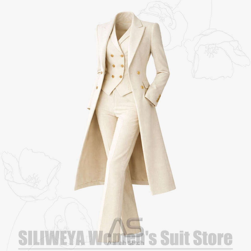 Women's Suit 3 Piece Double Br - Women'S Elegant Formal Wear recension och pris