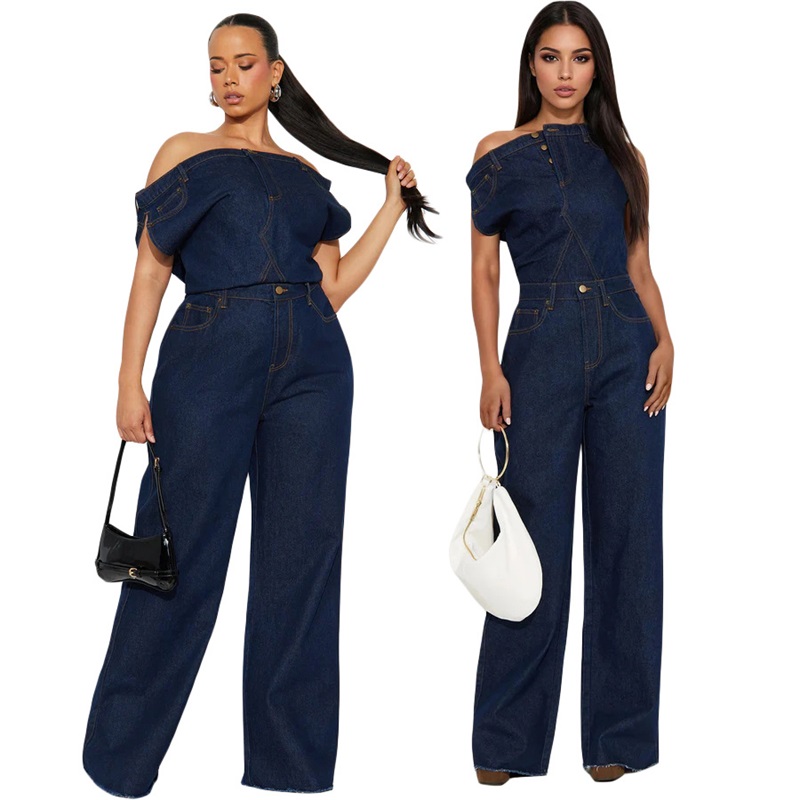 Blue Denim Women Jumpsuit Sexy - Women'S Formal Wear Jumpsuit recension och pris