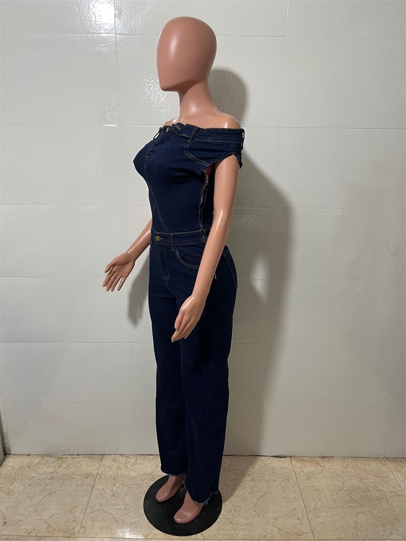 Blue Denim Women Jumpsuit Sexy - Women'S Formal Wear Jumpsuit recension och pris