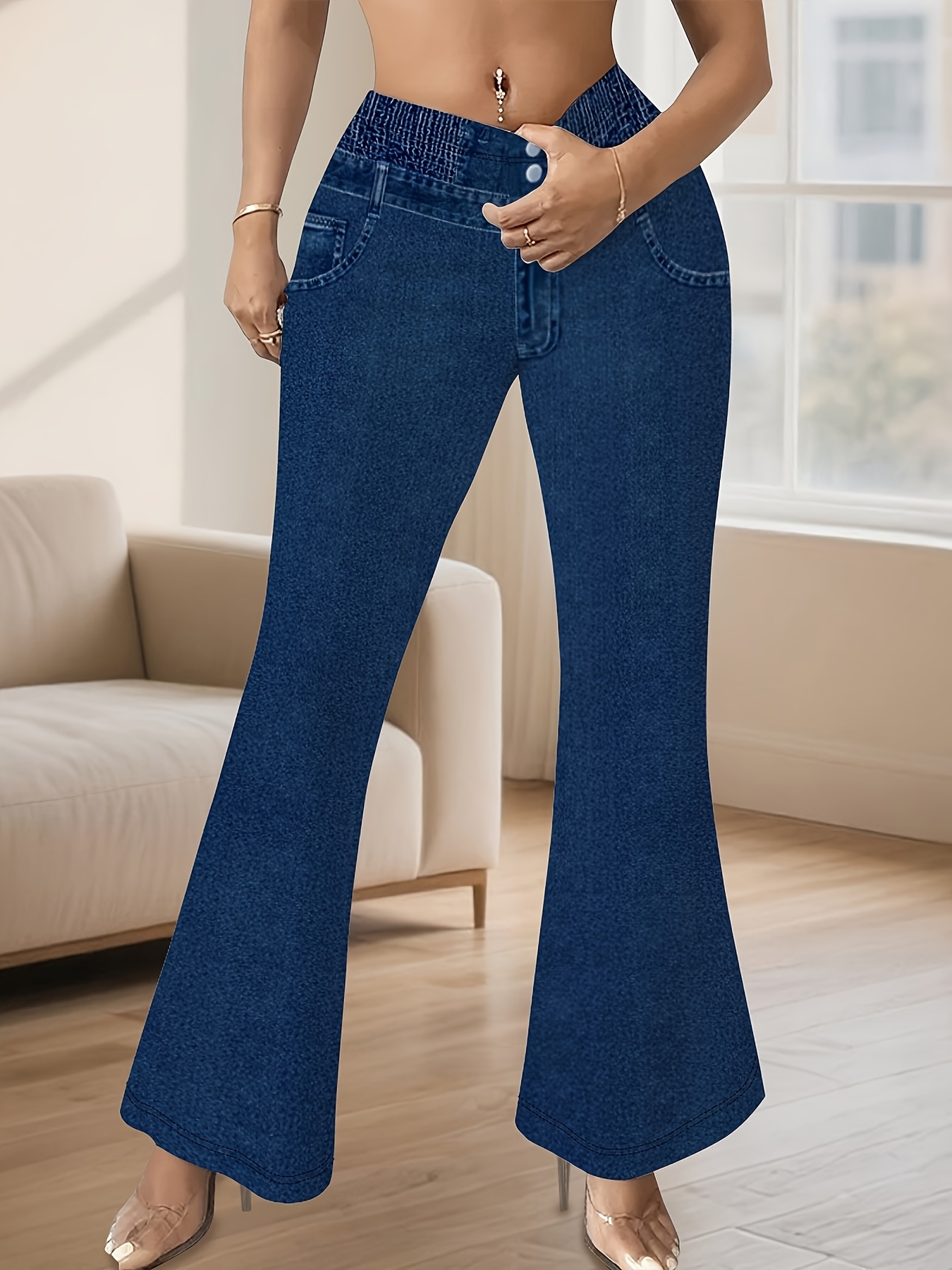 Chic Plus Size Wide Leg Pants, - Formal Wear For Women Xl recension och pris