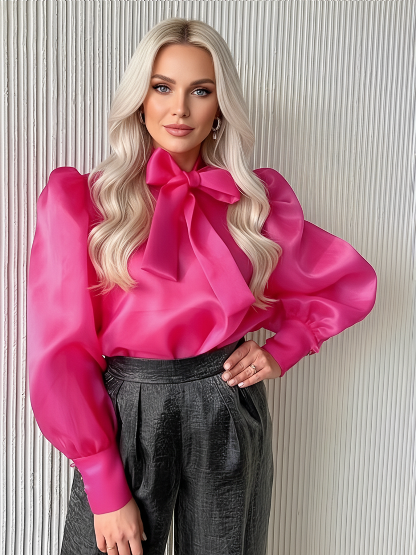 Plus Size Women's See-through  - Women'S Formal Wear Blouse recension och pris