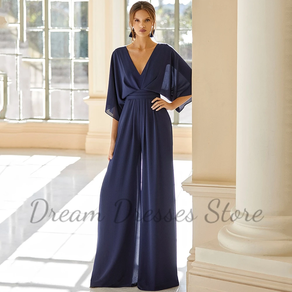 Simple V-Neck Evening Dress Ha - Women'S Formal Wear Jumpsuit recension och pris