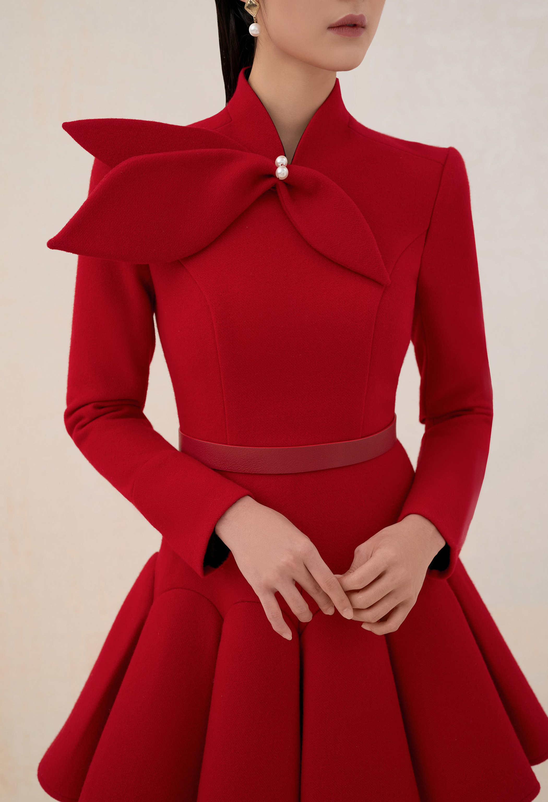 tailor shop light red wool dre - Formal Dress Female recension och pris