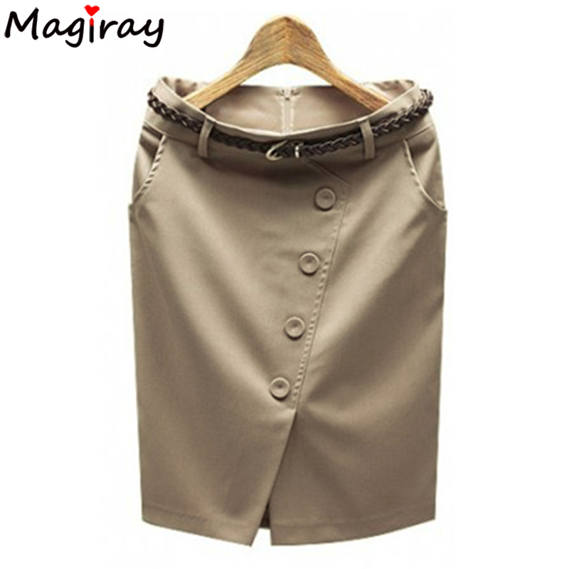 Women's Button Split Hem High  - Women Formal Wear With Skirt recension och pris