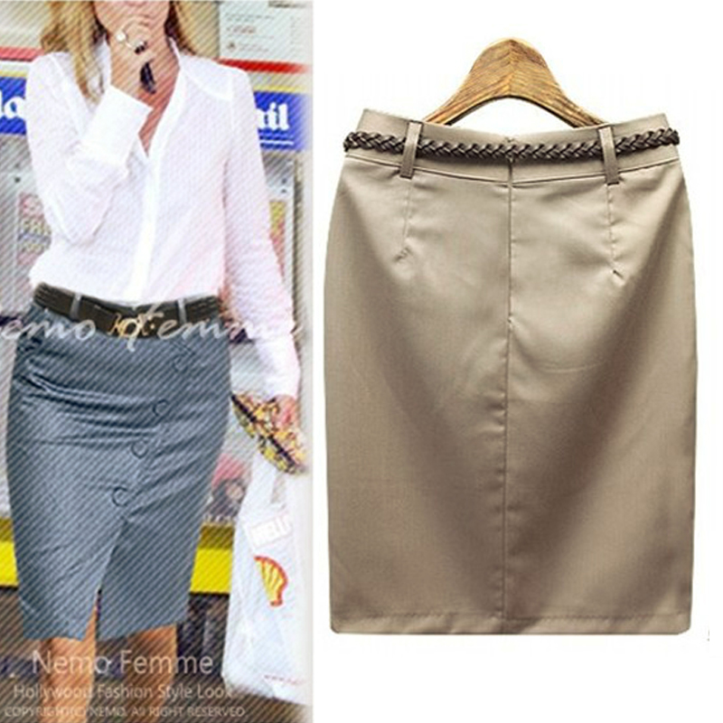 Women's Button Split Hem High  - Women Formal Wear With Skirt recension och pris