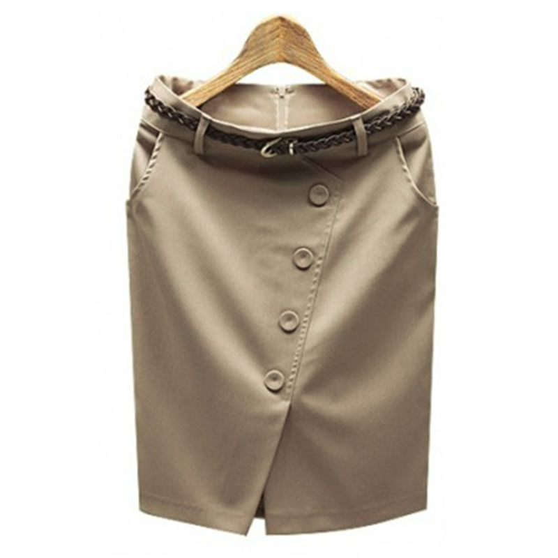 Women's Button Split Hem High  - Women Formal Wear With Skirt recension och pris