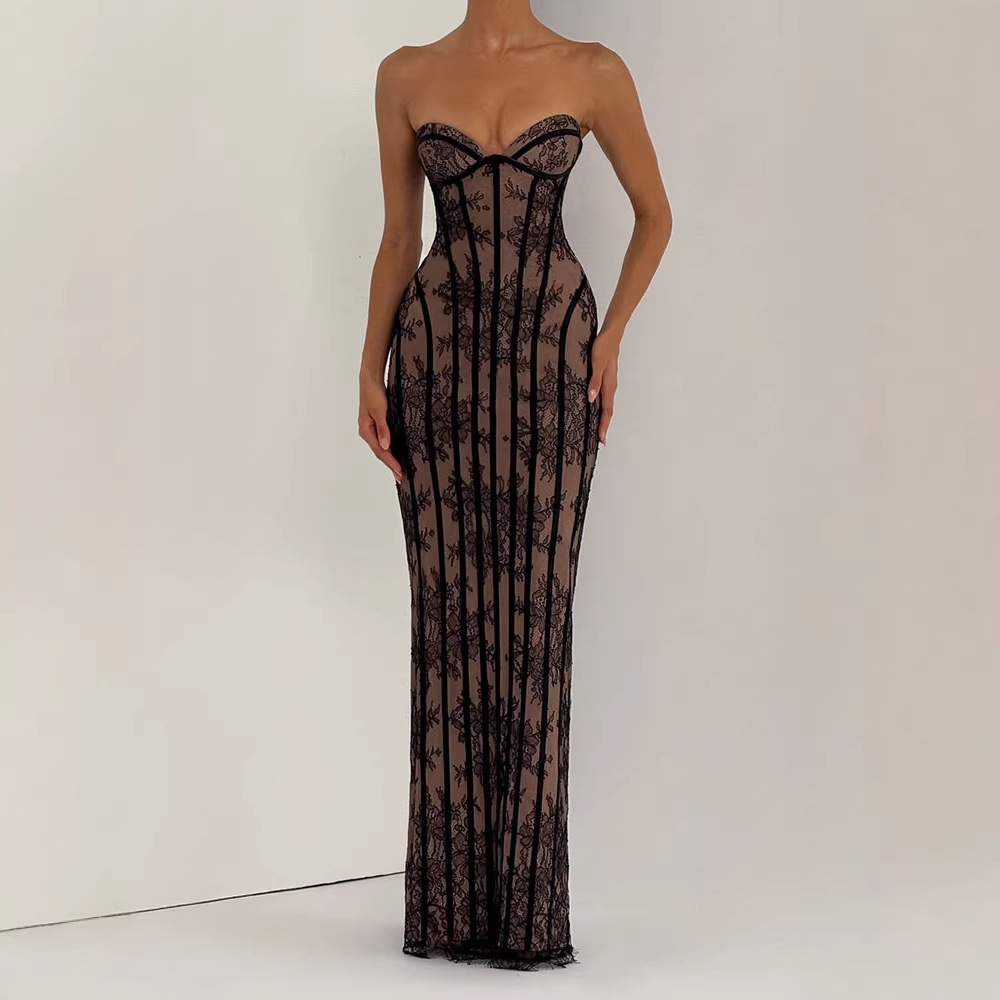 Strapless Bodycon Maxi Dress f - Women'S Elegant Formal Wear recension och pris
