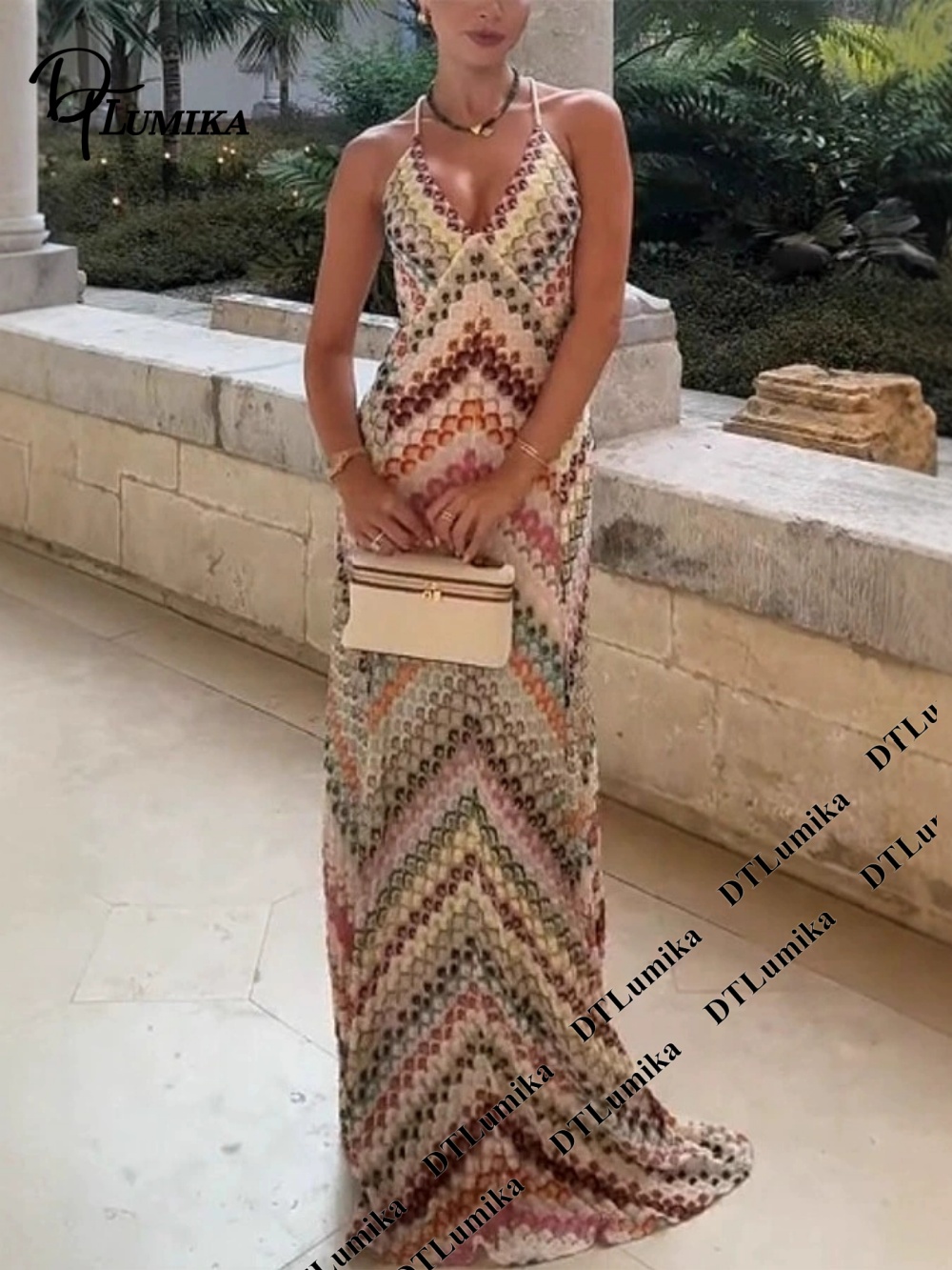 DTLumika Bohemian Print Maxi D - Women'S Formal Resort Wear recension och pris