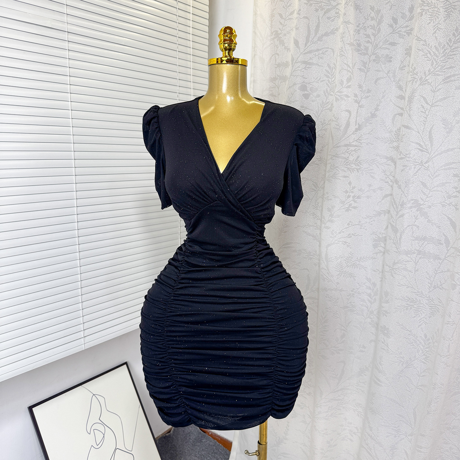 Short Dress Women Sexy Dresses - Wrap Dress Work recension och pris